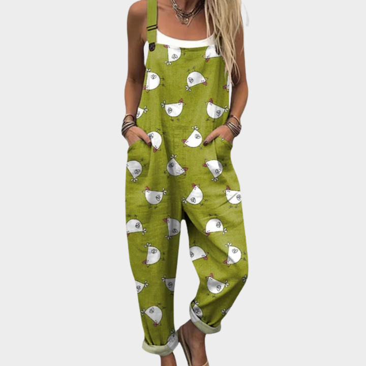 Emily - Comfortable Printed Overalls
