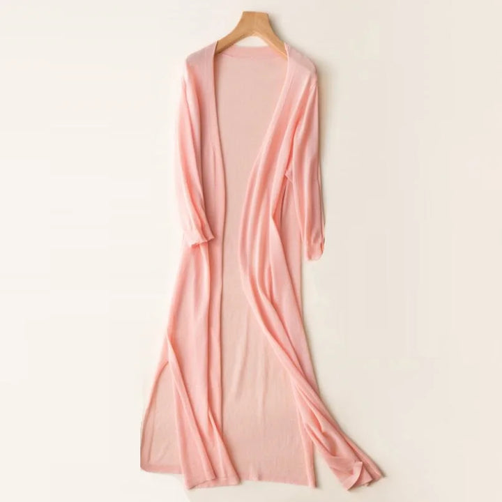 Chelsea | Women’s Longline Knit Cardigan with Scarf