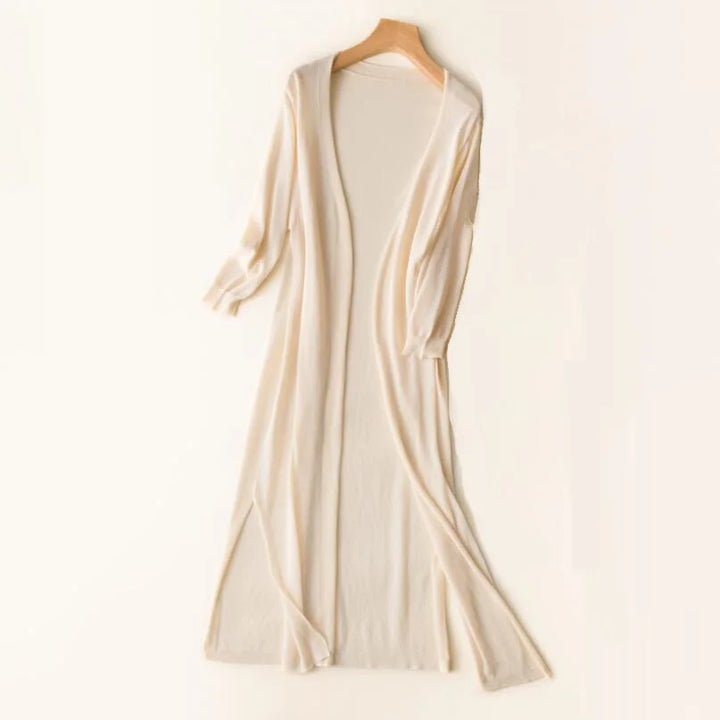 Chelsea | Women’s Longline Knit Cardigan with Scarf